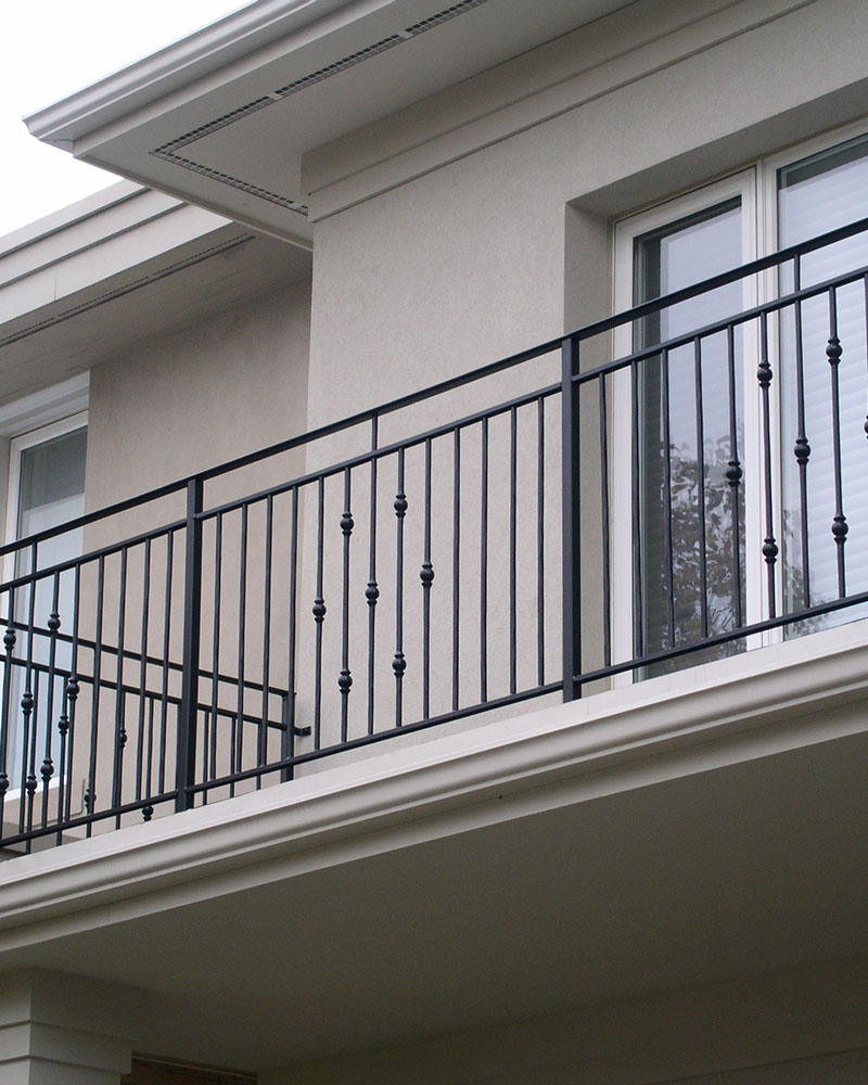 wrought iron balconies